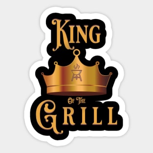 King of the Grill - Father's Day Gift Sticker